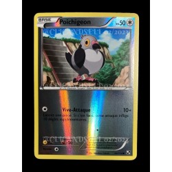 carte Pokémon 84/114 Poichigeon 50 PV - REVERSE Noir & Blanc NEUF FR