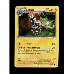 carte Pokémon 43/114 Zéblitz 90 PV Noir & Blanc NEUF FR
