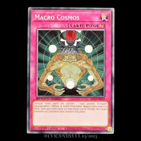 carte YU-GI-OH SGX3-FRF19 Macro Cosmos (V.2 - Secret Rare) NEUF FR