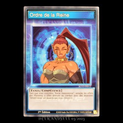 carte YU-GI-OH SGX3-FRS12 Order of the Queen (Skill) NEUF FR