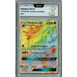 carte Pokémon PCA Félinferno GX FA Rainbow 147/145 S&L Gardiens Ascendants 7