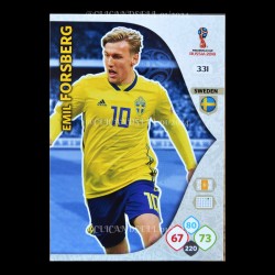 carte PANINI ADRENALYN XL 331 Emil Forsberg / Sweden