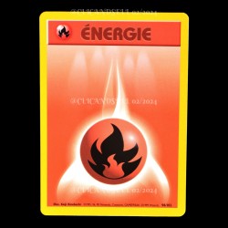 carte Pokemon Energie Feu 98/102 Set de base FR