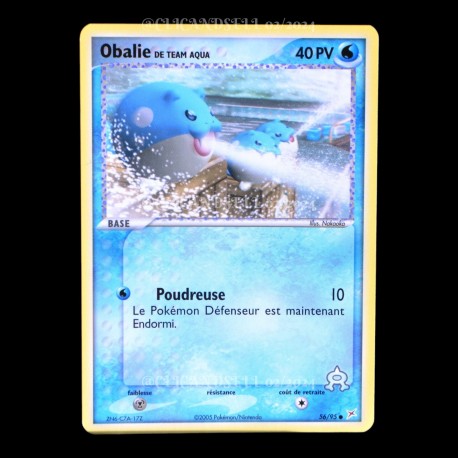 carte Pokemon Obalie 56/95 EX Magma VS Aqua FR