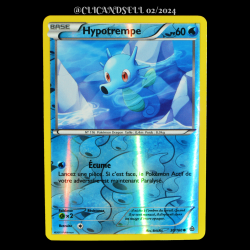 carte Pokémon 30/160 Hypotrempe 60 PV REVERSE Série XY05 - Primo Choc
