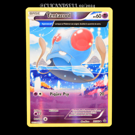 carte Pokémon 71/160 Tentacool 60 PV REVERSE Série XY05 - Primo Choc