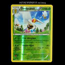 carte Pokémon 3/160 Dardargnan 120 PV REVERSE Série XY05 - Primo Choc