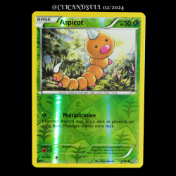 carte Pokémon 1/160 Aspicot 50 PV REVERSE Série XY05 - Primo Choc