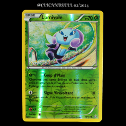 carte Pokémon 18/160 Lumivole 70 PV REVERSE Série XY05 - Primo Choc