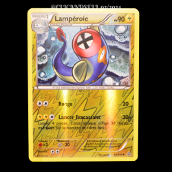 carte Pokémon 63/160 Lampéroie 90 PV REVERSE Série XY05 - Primo Choc