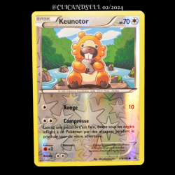 carte Pokémon 116/160 Keunotor 70 PV REVERSE Série XY05 - Primo Choc