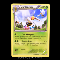 carte Pokémon 3/160 Dardargnan 120 PV Série XY05 - Primo Choc