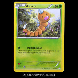 carte Pokémon 1/160 Aspicot Série XY05 - Primo Choc