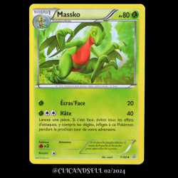 carte Pokémon 7/160 Massko Série XY05 - Primo Choc
