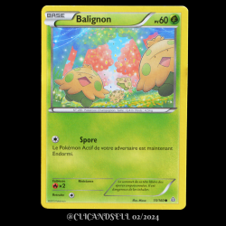 carte Pokémon 15/160 Balignon Série XY05 - Primo Choc