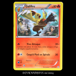 carte Pokémon 27/160 Galifeu Série XY05 - Primo Choc