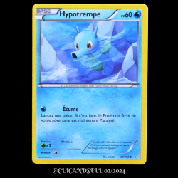 carte Pokémon 30/160 Hypotrempe Série XY05 - Primo Choc