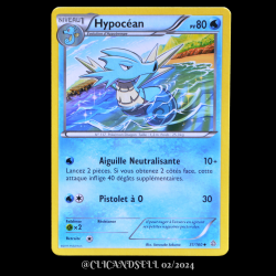 carte Pokémon 31/160 Hypocéan Série XY05 - Primo Choc