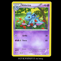 carte Pokémon 67/160 Nidorina Série XY05 - Primo Choc