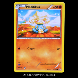 carte Pokémon 79/160 Méditikka Série XY05 - Primo Choc