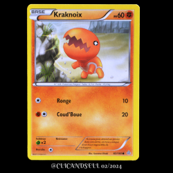 carte Pokémon 82/160 Kraknoix Série XY05 - Primo Choc