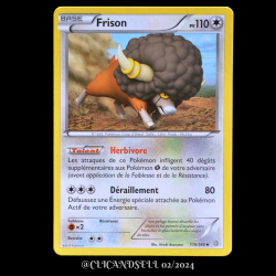 carte Pokémon 119/160 Frison Série XY05 - Primo Choc
