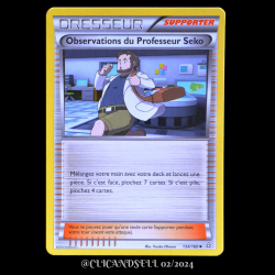 carte Pokémon 134/160 Observations du Professeur Seko Série XY05 - Primo Choc