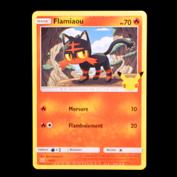 carte Pokémon 15/25 Flamiaou 70 PV Promo 25 Ans NEUF FR