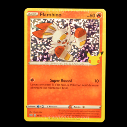 carte Pokémon 16/25 Flambino HOLO - 60 PV Promo 25 Ans NEUF FR