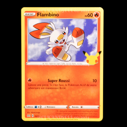 carte Pokémon 16/25 Flambino 60 PV Promo 25 Ans NEUF FR