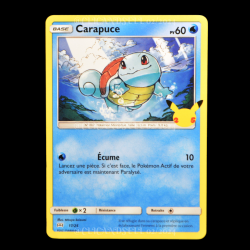 carte Pokémon 17/25 Carapuce 60 PV Promo 25 Ans NEUF FR