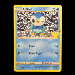 carte Pokémon 20/25 Tiplouf HOLO - 70 PV Promo 25 Ans NEUF FR