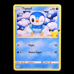 carte Pokémon 20/25 Tiplouf 70 PV Promo 25 Ans NEUF FR