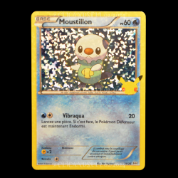 carte Pokémon 21/25 Moustillon HOLO - 60 PV Promo 25 Ans NEUF FR